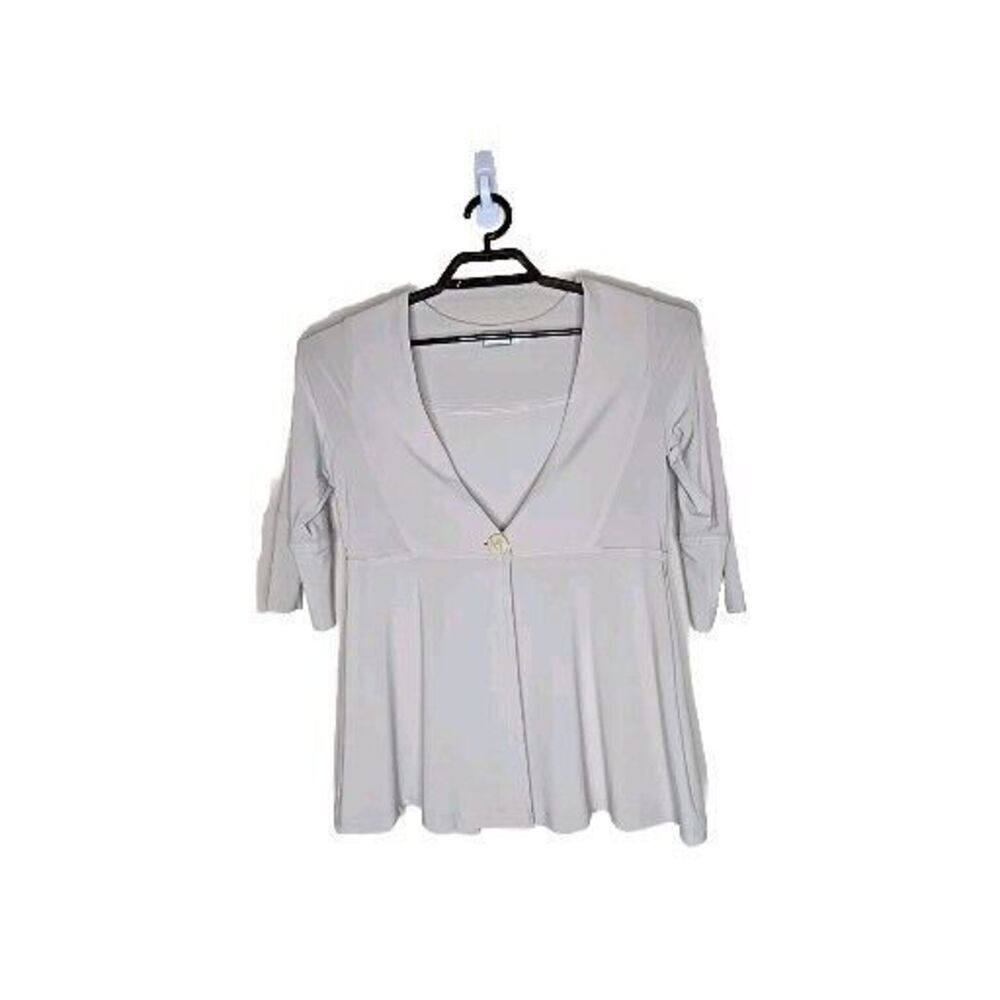 Sympli The Best Canada Open Front One Button Women's Shirt Cardigan Size 6 t70